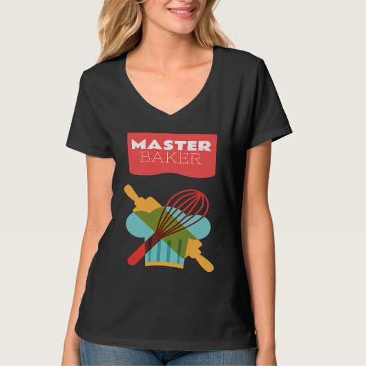 T-shirt Master Baker Kitchen Baking (Devant)