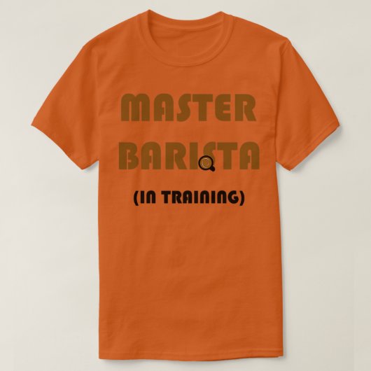 T-shirt Master Barista en formation (Design devant)