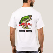 T-shirt Master Bass Angler de base T. (Dos)