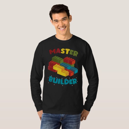 T-shirt Master Builder Blocs créatifs Jouets de constructi (Devant entier)