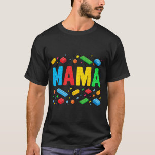 T-shirt Master Builder Blocs de briques Blocs drôle Mère