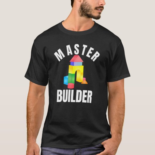 T-shirt Master Builder Building Blocks Brick Builders Toys (Devant)