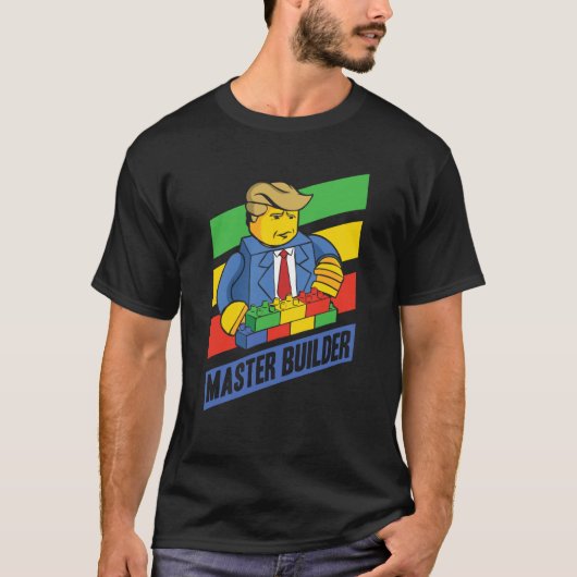 T-shirt Master Builder Building Blocks Men Women Youth 10 (Devant)