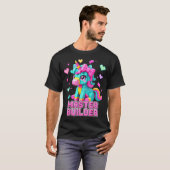 T-shirt Master Builder Enfants Filles Briques de Construct (Devant entier)