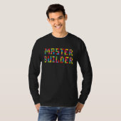T-shirt MASTER BUILDER Funny Kids Building Blocks Jouets G (Devant entier)