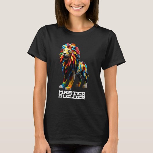 T-shirt Master Builder Kids Building Blocks Toy Master Lio (Devant)