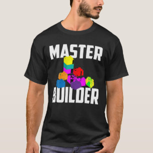 T-shirt Master Builder Shirt mignonne Master Block Builder