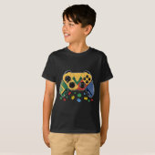 T-shirt Master Builder Vidéo Jeu Bloc Brick Building Enfan (Devant entier)