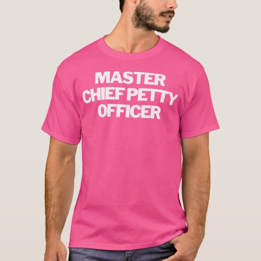 T-shirt Master Chief Petty Officer Text Apparel U S Milita (Devant)