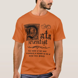 T-shirt Master Data Scientifique Médiéval