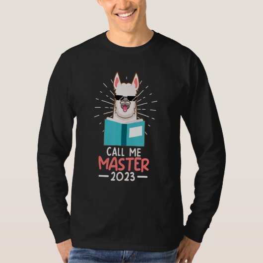 T-shirt Master Degree 2023 Call Me Master (Devant)