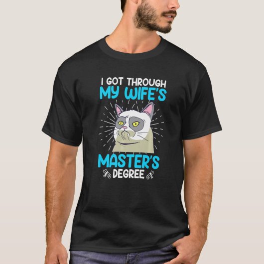 T-shirt Master degree of my wife survived Master 2023 (Devant)
