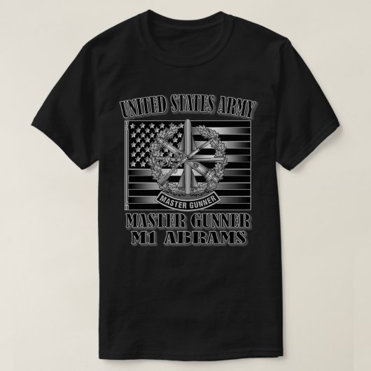 T-shirt Master Gunner M1 Abrams (conception avant) Premium (Design devant)