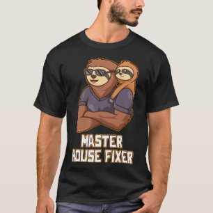 T-shirt Master House Fixe Travail dur Papa Dédication Papa
