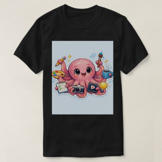 T-shirt Master of Multitasking: Creative Octopus Sticker