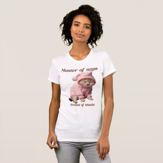 T-shirt Master of naps, servant of snacks  (Devant entier)