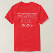 T-shirt Master of Science 2020 Chemistry (Design devant)
