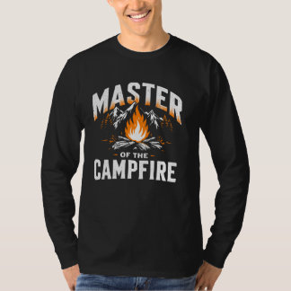 T-shirt Master of the Campfire Camper Papa Camping Mountai