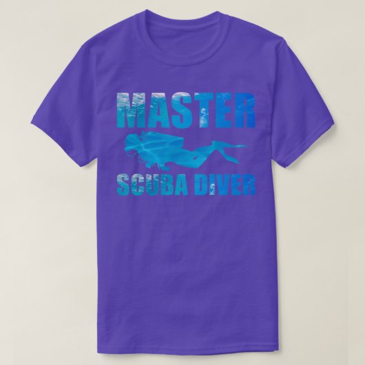 T-shirt Master Plongée Plongée Scuba Plongée (Design devant)