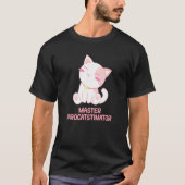 T-shirt Master Procatstinator Chat Humour Kitten Lazy (Devant)