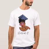 T-shirt Mastered It Black Queen avec Master's Degree Black (Devant)
