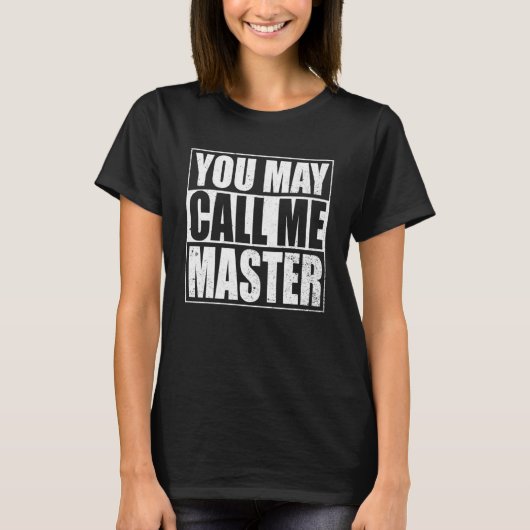T-shirt Masters Dessins Pour Hommes Femmes MBA Éducation (Devant)
