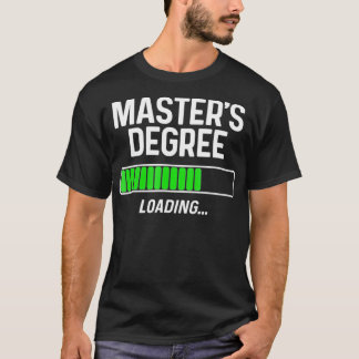 T-shirt Masters Diplôme Chargement Chemise Diplôme Étudian