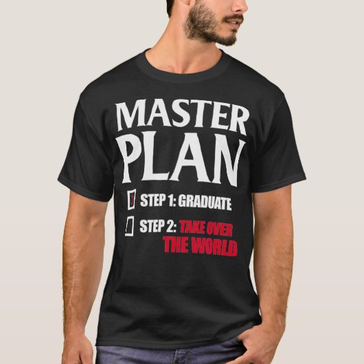 T-shirt Masters Diplôme MBA Graduate Funny Maste (Devant)