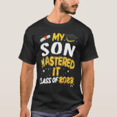T-shirt Masters Graduation My Son Mastered It Class of 202 (Devant)