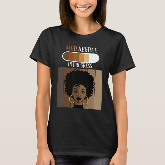 T-shirt Masters in Education Degree MED In Progress Gradua (Devant)