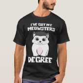 T-shirt masters master chat texte chat master (Devant)