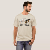 T-shirt Mastic blanc ou mastic noir (Devant entier)