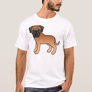 T-shirt Mastiff Anglais Abricot Chien de Dessin Animé Mign