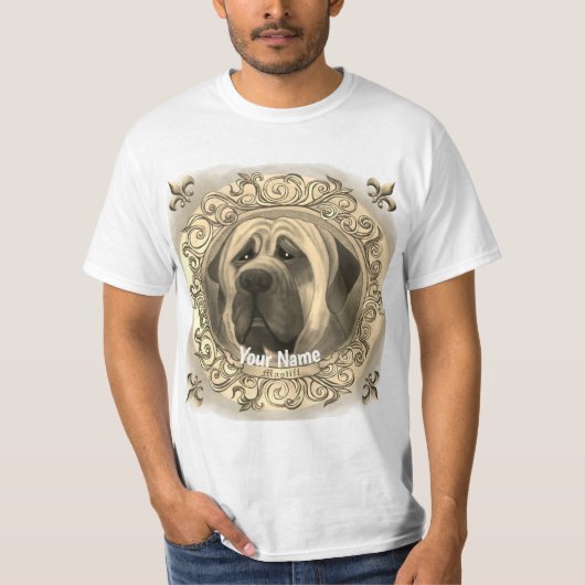 T-shirt Mastiff Chien  (Devant)