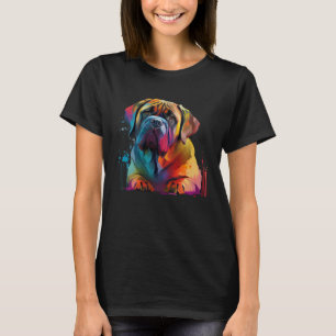 T-shirt Mastiff Coloré Pop Splash Tee Dye Arc-en-ciel
