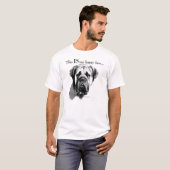 T-shirt Mastiff Joyeux visage (Devant entier)