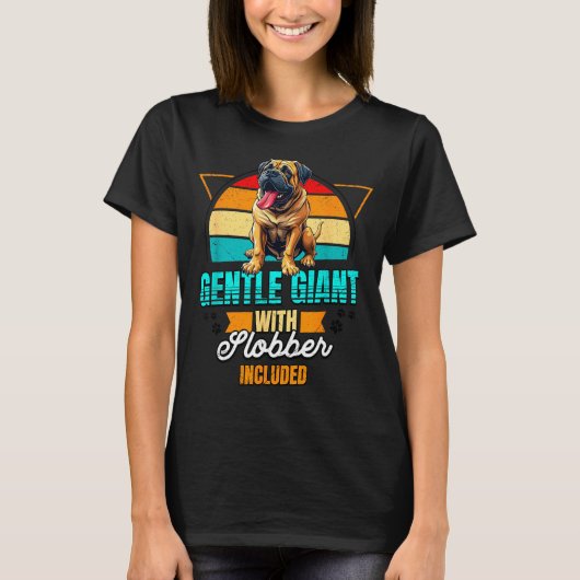T-shirt Mastiff Lover Funny Mastiff Dog Retro  (Devant)