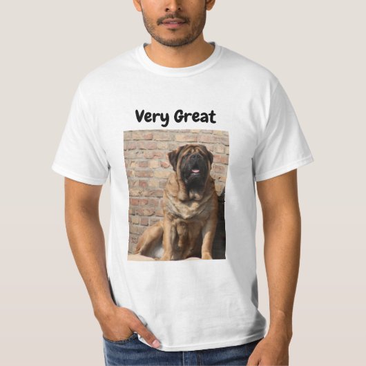 T-shirt Mastiff Meilleurs amis de la fête des pères  (Devant)