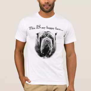 T-shirt Mastiff napolitain, joyeux visage