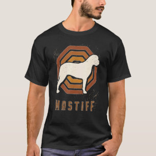 T-shirt Mastiff Vintage Retro Classic Chien Love