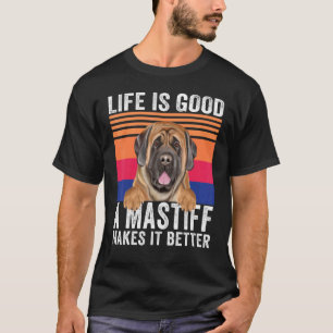 T-shirt Mastiffs Rend Votre Vie Bonne Vintage