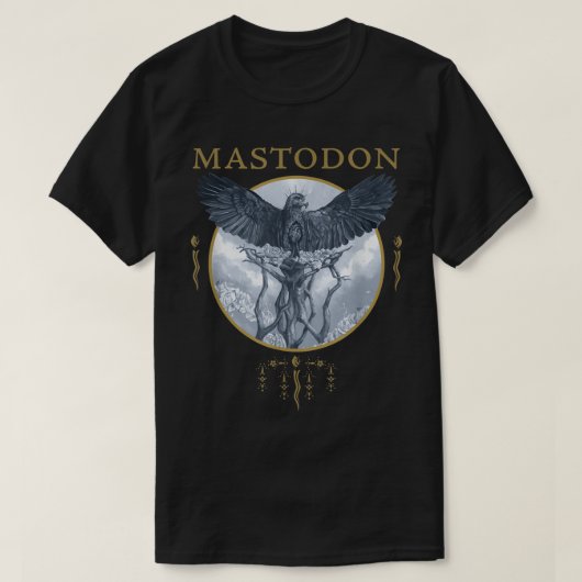 T-shirt Mastodon Hushed et Grim Eagle Cercle (Design devant)