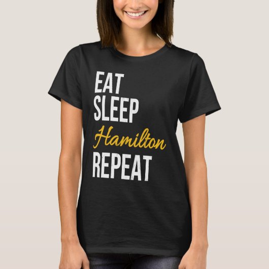 T-shirt Mat Sleep Répéter Alexander Hamilton Répéter (Devant)