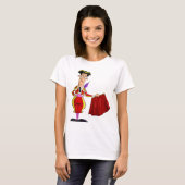 T-shirt Matador au Cape Rouge Torero Espagnol (Devant entier)