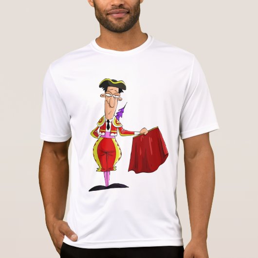T-shirt Matador with Red Cape Spanish Bullfighter (Devant)