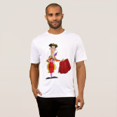 T-shirt Matador with Red Cape Spanish Bullfighter (Devant entier)