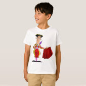 T-shirt Matador with Red Cape Spanish Bullfighter (Devant entier)