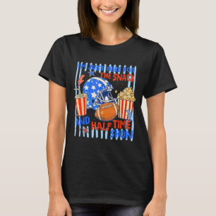 T-shirt Match amusant rayé ici pour le snack football