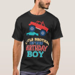 T-shirt Match de camion monstre Little Brother Of Birthday<br><div class="desc">Ensemble familial de camion monstre Little Brother Of Birthday Boy</div>