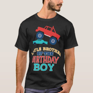 T-shirt Match de camion monstre Little Brother Of Birthday